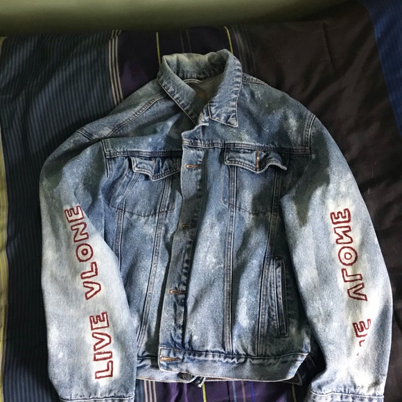 Custom Vlone Jean Jacket - Picture 2 of 2